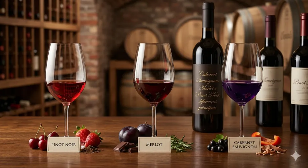 Cabernet Sauvignon, Merlot, Pinot Noir e Syrah: entenda a diferença entre as castas mais famosas